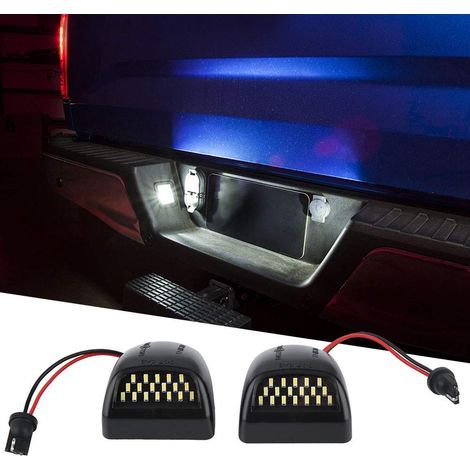 2pcs Lampe de Lumière LED de Plaque D'immatriculation de Voiture ABS de Haute qualité pour Silverado. (1/5)