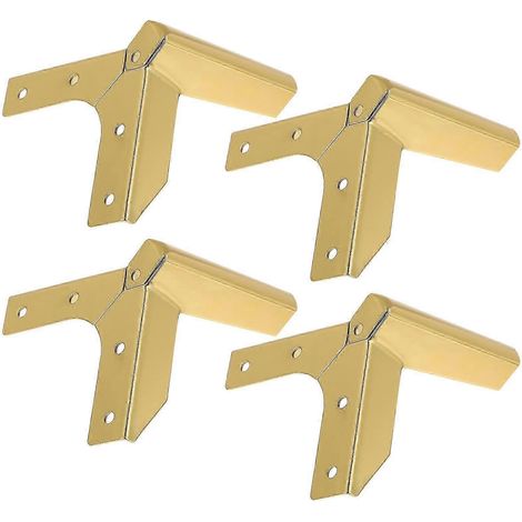 Accessoires pour pieds de meubles en fer forgé, décoration intérieure minimaliste, 4,3 x 4,3 x 3,9 pouces, paquet de 4 pièces. (1/5)