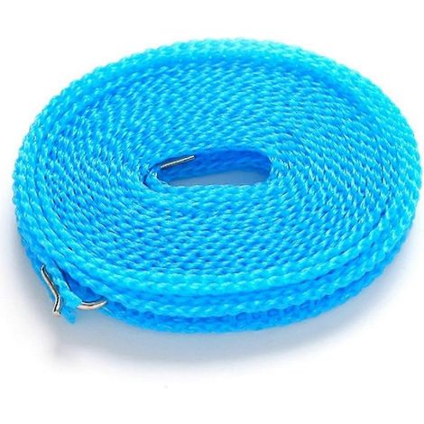 Corde à linge portable professionnelle coupe-vent de 10 mètres d'épaisseur (1/5)