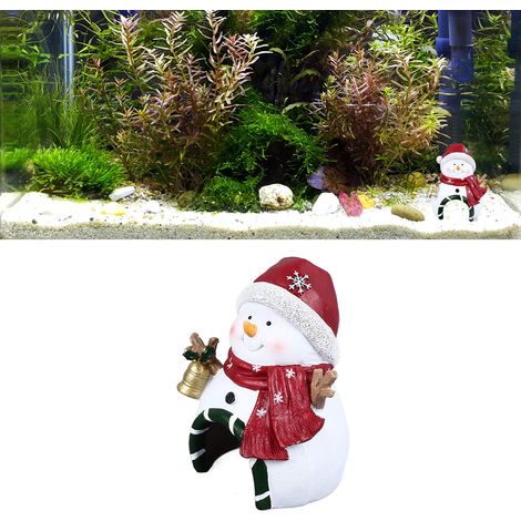Décoration Aquarium Noël Figurines Paysage Nain Père Noël Bonhomme de Neige-AUTRES (1/5)
