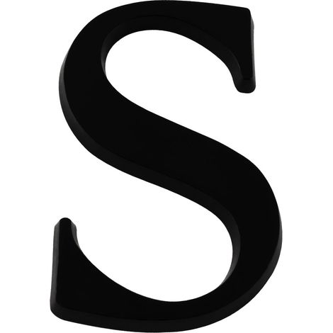 Lettre S Noire Hauteur 40mm - 4621517 (1/2)