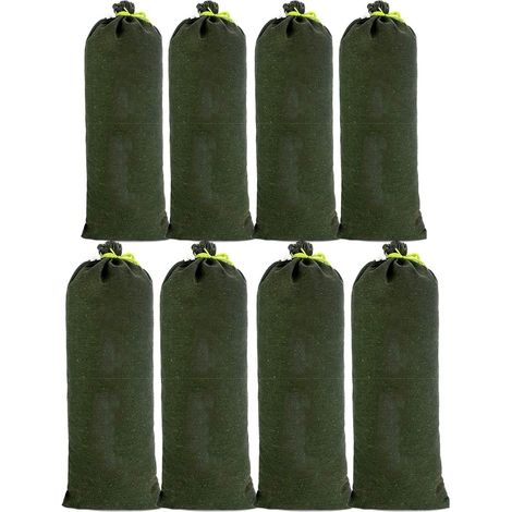 MINKUROW 8 Pack Escudo de agua Bolsa de arena Protección contra inundaciones para garaje Tienda Escuela Estación Edificio Fábrica Almacén (1/5)