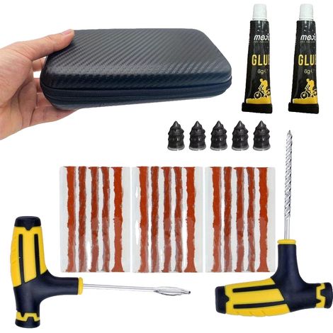 Kit de reparación de neumáticos, herramientas en T, compatibilidad universal, A (1/2)