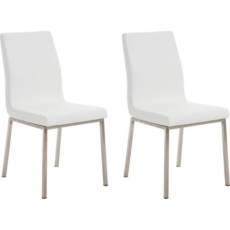 Set de 2 sillas de comedor Colmar Blanco