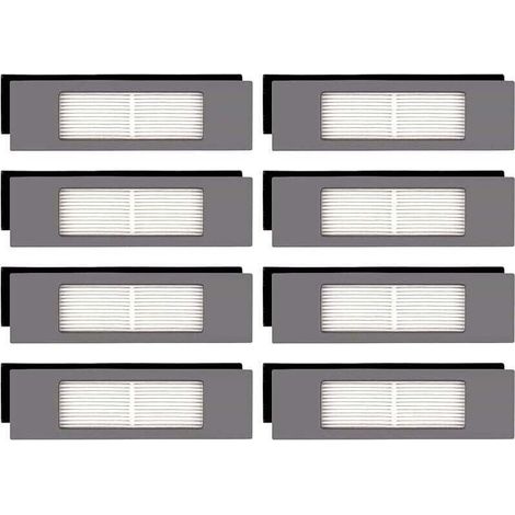 Vtizikl (8 Pièces) N10 Filtre HEPA Pour Robot Aspirateur Ecovacs DEEBOT OZMO N10 N10 Plus 920 950 T8 AIVI Max T9 T5 N5 N7 N8+ N8 Pro Plus