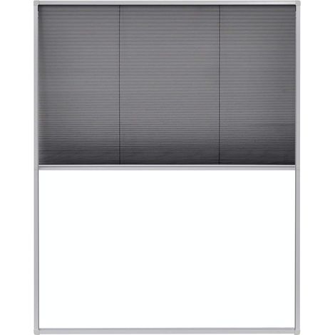 Mosquitera plisada para ventanas aluminio 80x100cm vidaXL (1/5)
