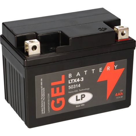 Batterie 12V 4Ah für Motorrad Startbatterie MG LTX4-3