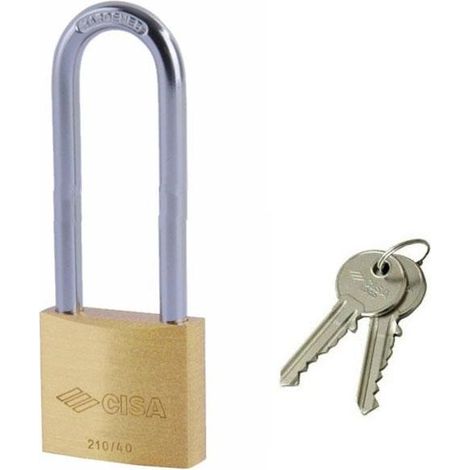 Lucchetto Ottone mm 50 Arco Extra Lungo 22011 Cisa