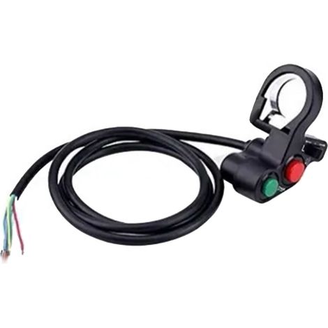 Poignée de commande pour guidon de moto, boutons étanches multicolores, toucher confortable, pour moto et VTT (1/5)
