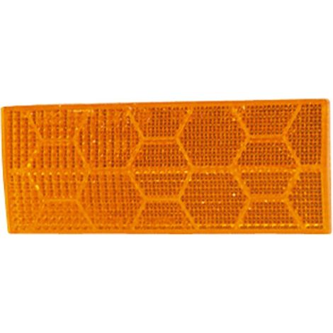 Catadioptre Orange Adhesif - 110x44 mm
