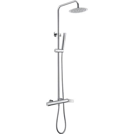 Columna para ducha con una barra extensible hasta los 125 cm de acabado cromado Dinamarca de Imex (1/7)