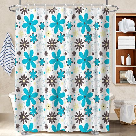 Rideau de douche tissu polyester 180x180 pratique rideau séchage rapide pour adapté aux animaux domestiques (1/5)