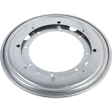 4 Types Plaque Tournante Tourniquets Rotatoires Robuste Forme Ronde Galvanisé Lazy Susan Plaque Pivotant (Argent de 9 po)
