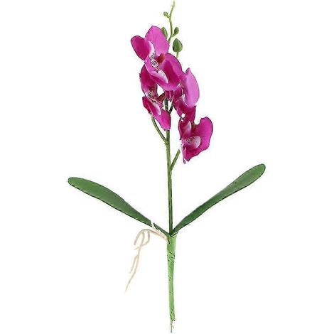 Décoration florale, arrangement d'orchidées artificielles en soie Phaleanopsis, vase à fleurs à faire soi-même.-Purple