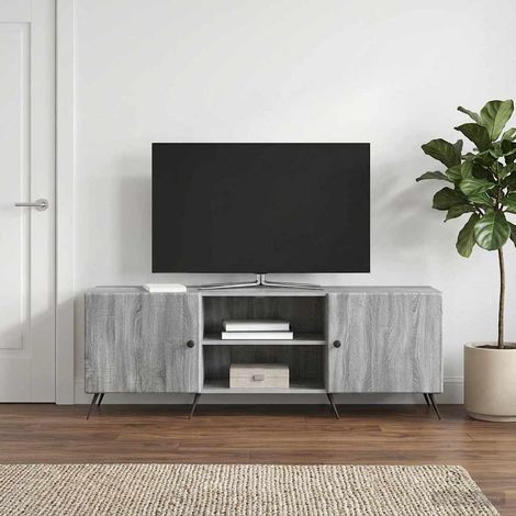 TV-Schränk 150 x 31 x 50 cm Graues Sonoma Holzwerkstoff (1/5)