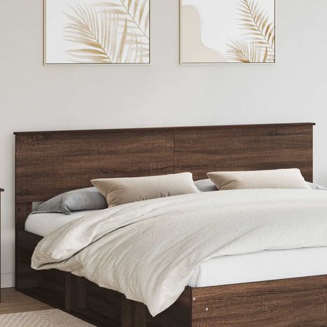 Tête de lit-Panneau de lit Chêne brun 200 cm Bois d'ingénierie 447699 (1/5)