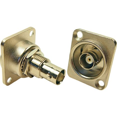 Connecteur coaxial RS PRO Femelle Droit, raccordement Enfichable 75O Montage arrière ( Prix pour 1 )
