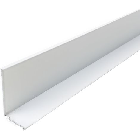 Cornière en aluminium 40mm x20mm x1.3mm, lg 1000mm (Laqué blanc) HOMEWELL