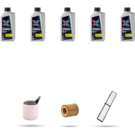 Kit tagliando 3 FILTRI e 5L OLIO compatibile con Bmw x1 (E84) 18i 110kw dal 2010 (1/5)