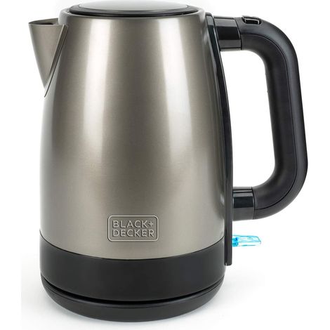 BXKE2201E - Bouilloire Électrique Inox 2200W Capacité 1,7L Base Pivotante 360° Résistance Cachée + Filtre Amovible Poignée Ergonomique Sécurité Anti-Chauffe à Sec (1/5)