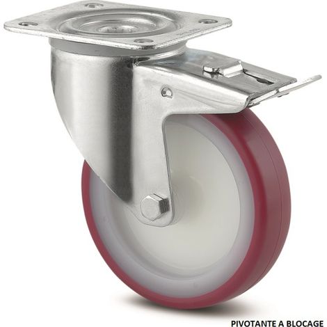 PROVOST - Kit de 4 roulettes à bandage polyuréthane pour établi mobile Provost