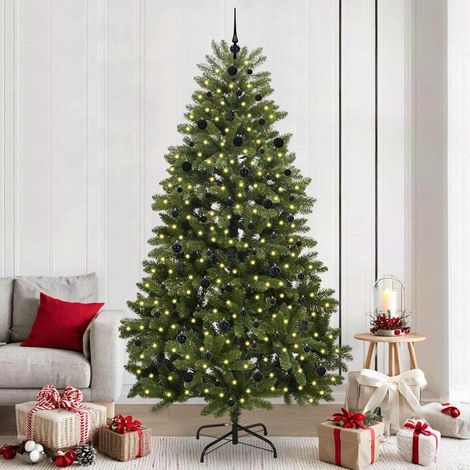 Künstlicher Weihnachtsbaum Grün 240 cm PVC und Metall (1/5)