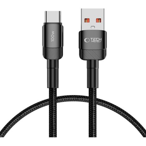 Câble USB-C - USB-A 100 W 5 A 0,5 m - noir (1/5)