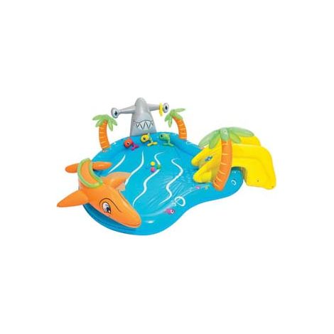 PISCINA CON GIOCHI GONFIABILE SEA LIFE +2 ANNI  cm.280x257x87  peso Kg.5,900 (art.53067)    BESTWAY