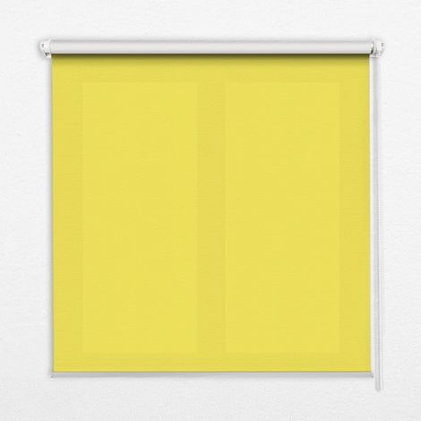 Innenrollo Fensterrollo - Rollo ohne Bohren - Sichtschutzrollo - Lichtdurchlässiges Rollo - Rechteckiges - Rollo - (150 cm x 180 cm) - Gelb (1/5)
