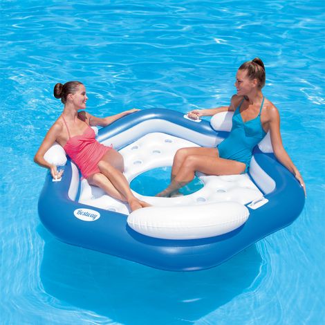 Isola Gonfiabile Galleggiante Hydro-Force cm 199x176 per 3 Persone (1/10)