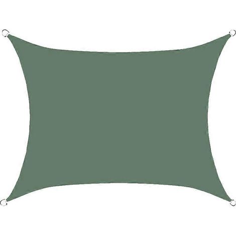 Des voiles d'ombrage vert foncé devraient être utilisées pour protéger du soleil ou du jardin en été afin d'éviter les rayons ultraviolets. (1/5)