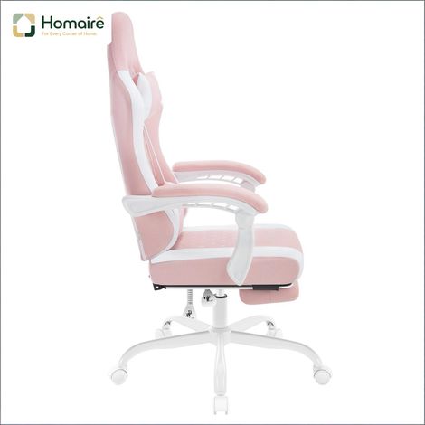 Esszimmerstuhl aus rosa Textil und Metall 70 x 70 x 127 cm HOMAIRE (1/5)