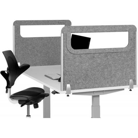 BakkerElkhuizen BE Paravento di Sicurezza grigio chiaro 600 mm