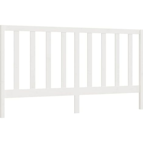 Cabecero accesorio para dormir mueble dormitorio 206 x 4 x 100 cm madera de pino blanco TDL0203721