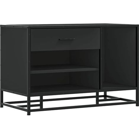 Maison Exclusive - Schuhbank Schwarz 80x40x53,5 cm Holzwerkstoff