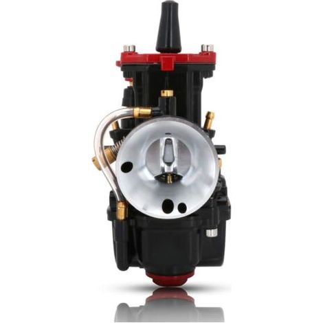 Carburador de 21 mm, PWK 21, carburador universal de alto rendimiento para motocicletas de 50-100 cc (pit bike, dirt bike, motocross, enduro, off-road, quad, scooter), negro (1/5)
