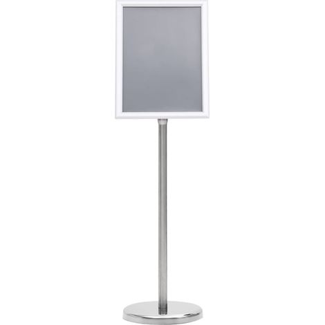 Support d'affiche A4 sur pied Argenté Alliage d'aluminium (1/5)