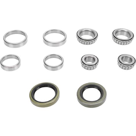 Kit de roulements de moyeu de roue d'essieu de remorque L68149 LM12749, Support fiable en alliage, réduit la Friction pour les essieux de 1 à 1/16 pouces, 10 pièces. (1/4)