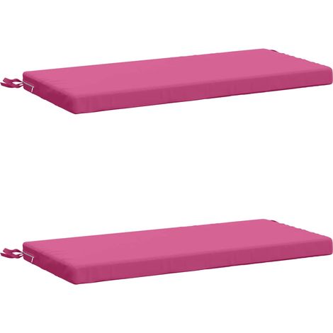 2-Piece Bench Cushions SOEST 2 pcs 100% Polyester Pink vidaXL (1/5)
