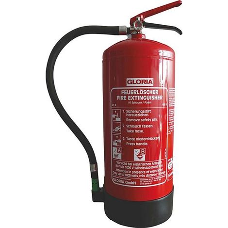 GLORIA Dauerdruckpulverlöscher 9 Liter SDE 9 flourfrei Brandklasse A& B (1/2)