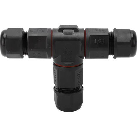 Connecteur à 3 voies 380 V 25 A IP68 étanche à sertir pour câble de 6 à 12 mm² pour applications navales et aéronautiques, 3 broches (1/5)