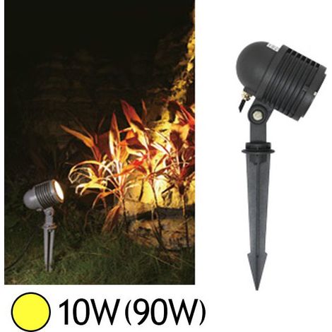 Projecteur piquet LED noir pour jardin PRIMEVERE (1/5)