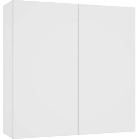 Badezimmerschrank – Weiß – 60 x 60 x 20 cm – Lackiert – Wandmontage (1/5)