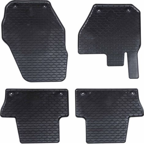 Car Mat 4 pcs Black suitable for VOLVO XC60 2009-2017 Rubber vidaXL