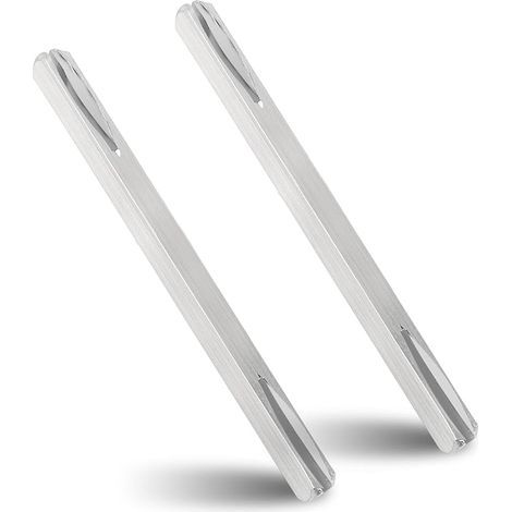 Lot de 2 tiges de poignée de porte - Tige carrée de 8 mm x 120 mm - Tige carrée de rechange en acier galvanisé - Tige carrée - Broche de fixation - Poignée de porte en acier massif (1/5)