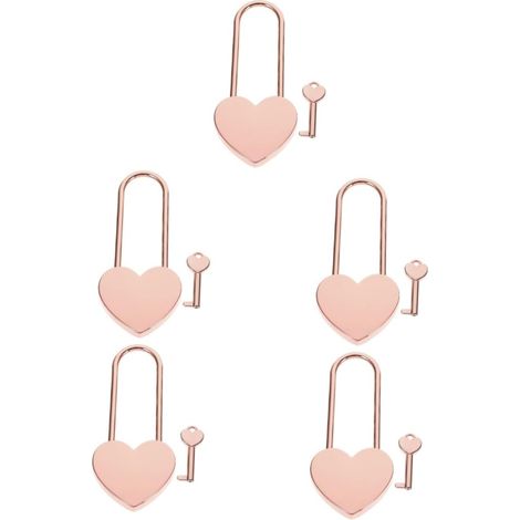 teiliges Set aus Metallschlössern mit Strasssteinen