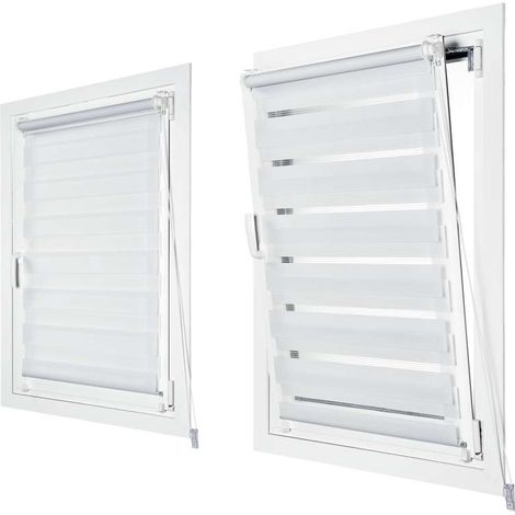 Store a rullo Stor Planet Clip&Fix Night&Day Bianco 150 x 180 cm (1/5)