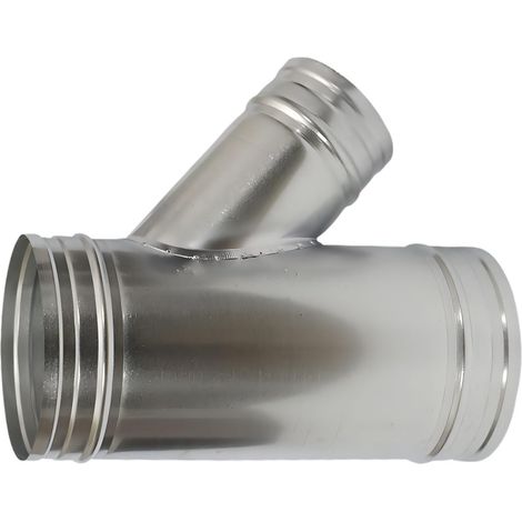 Répartiteur de conduit de ventilation robuste en forme de Y conçu pour d'excellents résultats dans les adaptateurs de conduit de ventilateur d'échappement CVC résidentiel et commercial (1/4)