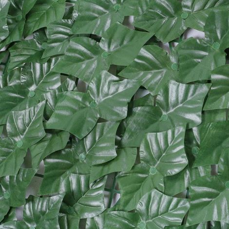 Clôture artificielle en lierre, 118 x 39 pouces, haie artificielle et décoration de feuilles de vigne en faux lierre (1/3)