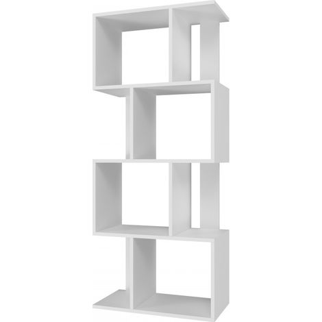 GILDA - Modular bookcase, modern style - Dimensions 59.5x30x140 cm - Room divider (1/4)
